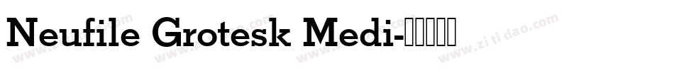 Neufile Grotesk Medi字体转换
